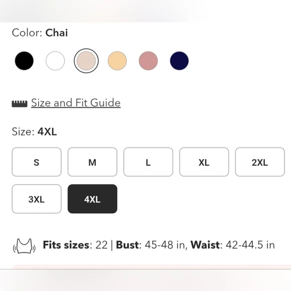 NWT, Shapermint Essentials Tan Cami, Plus Size - Picture 4 of 4